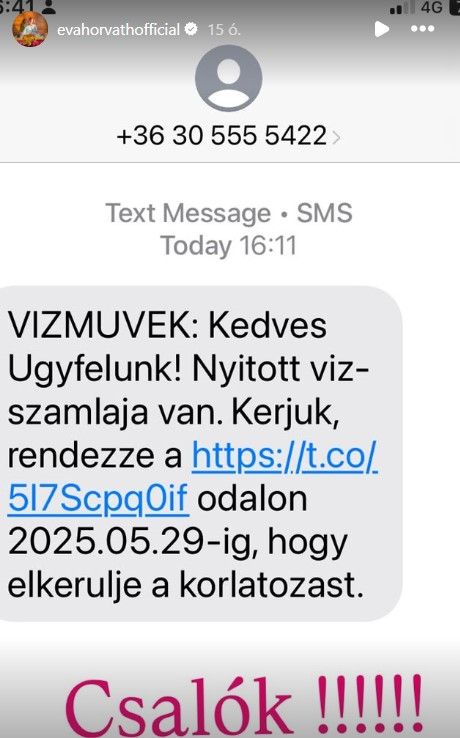 csalók Horváth Éva