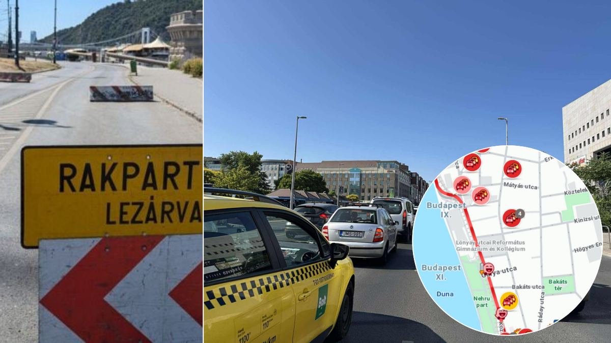 Totális közlekedési káosz Budapesten - áll a város, egyre dühösebbek a budapestiek!