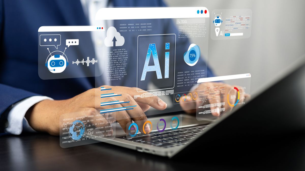 Businessman,Use,Artificial,Intelligence,Ai,Technology,For,Enhanced,Work,Efficiency, AI, MI, ChatGPT, mesterséges intelligencia betegség felismerés