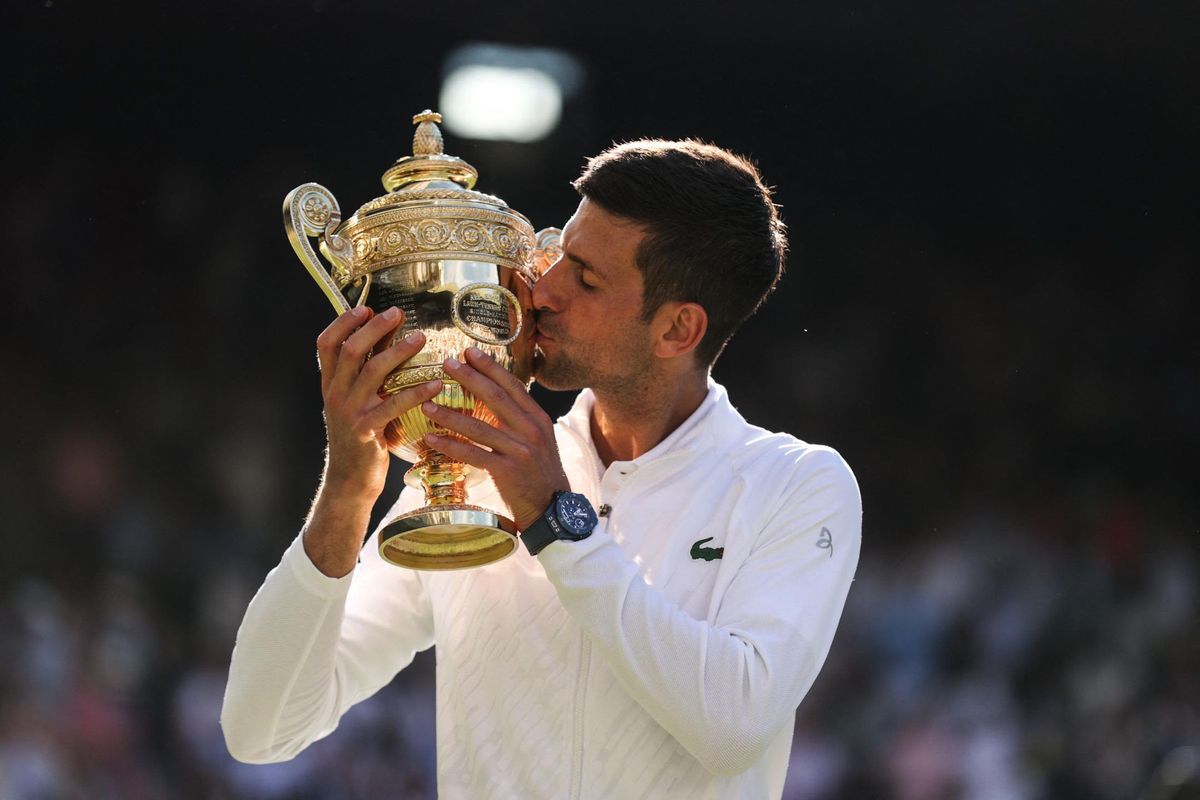 Novak Djokovics eddig hétszer csókolhatta boldogan a wimbledoni trófeát