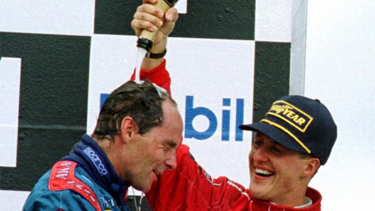 Berger (balra) és Schumacher: ádáz riválisokból lettek barátok