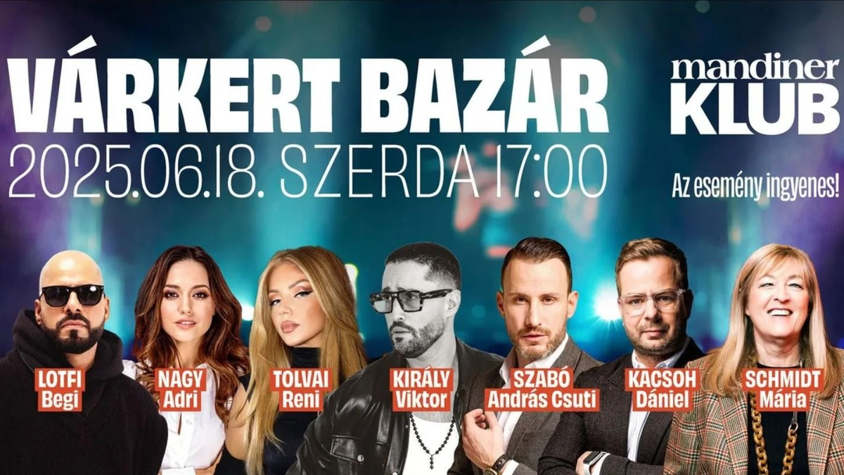 Regisztrálj, hogy ingyen ott lehess: sztárelőadók, koncertek – Mandiner Klubest a Várkert Bazárban!