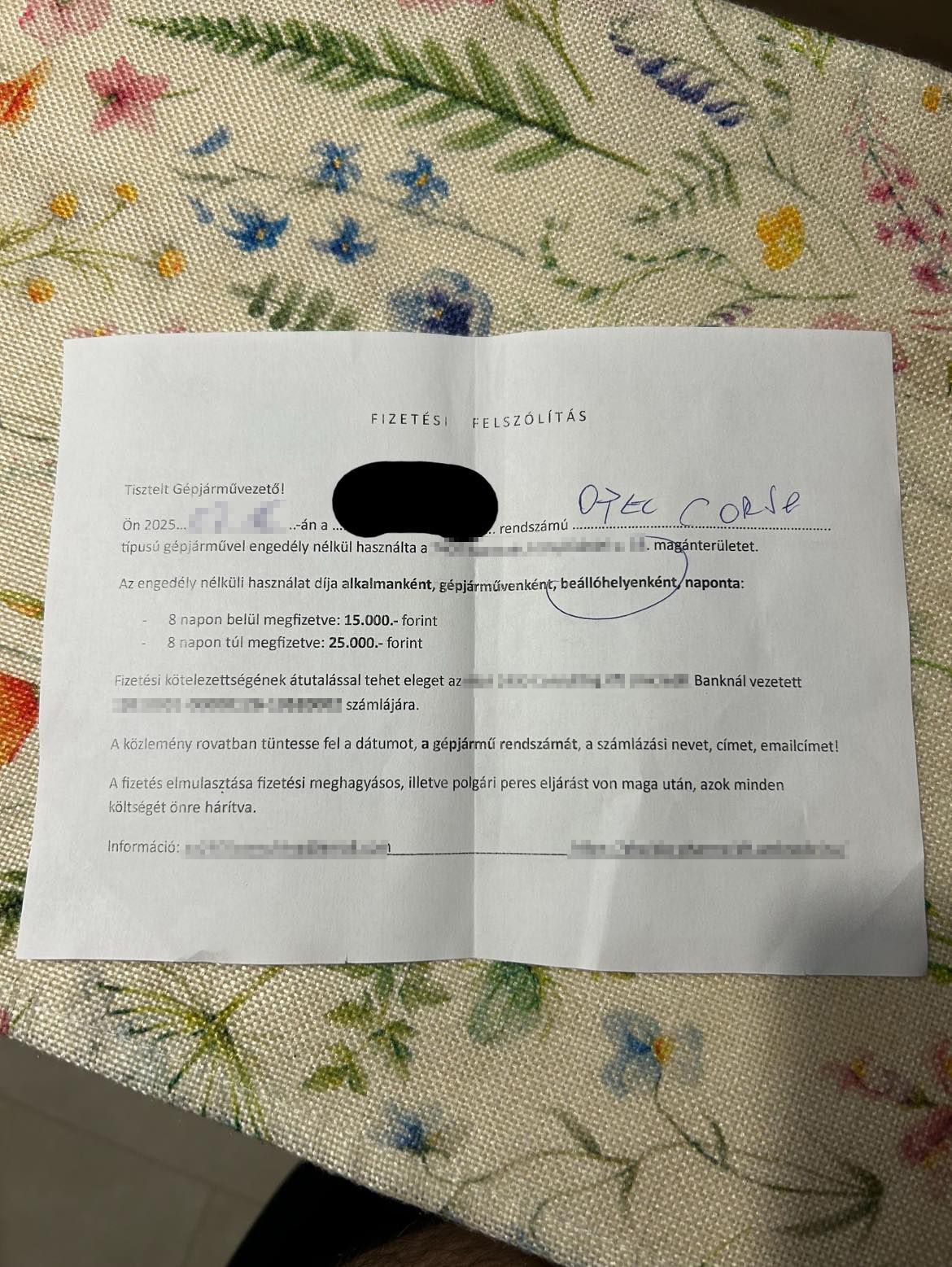 magánparkoló
