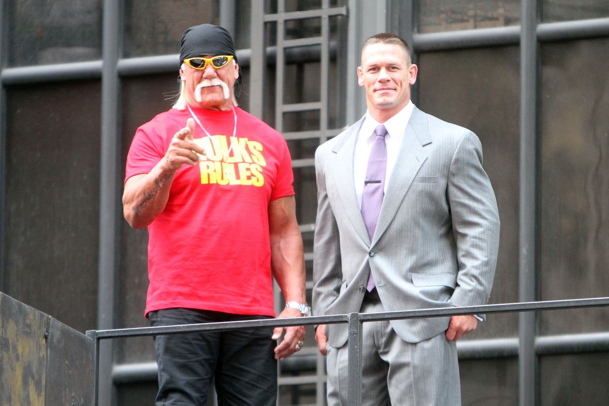 Hulk Hogan és John Cena bármihez nyúltak az arannyá vált (Fotó: RW/MediaPunch)