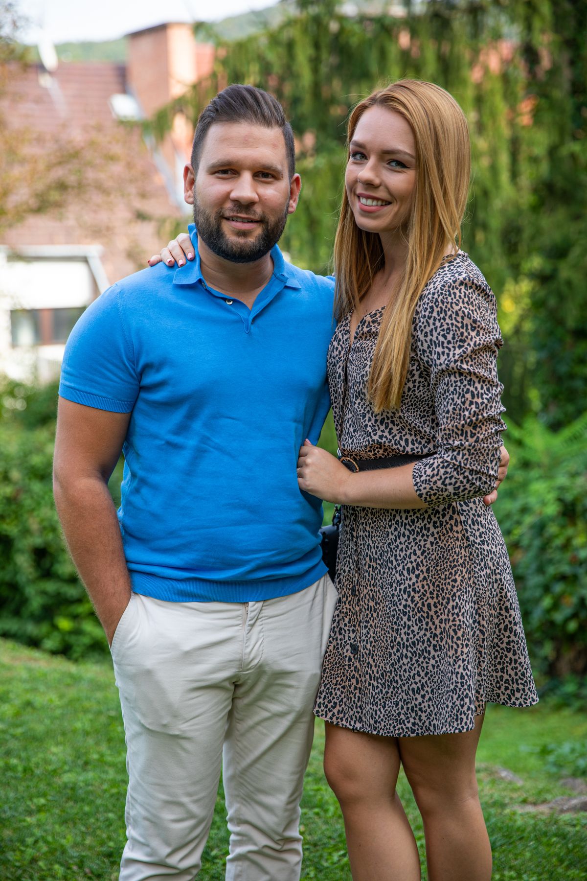 Rácz Jenő feleségével, Rácz-Gyuricza Dórával