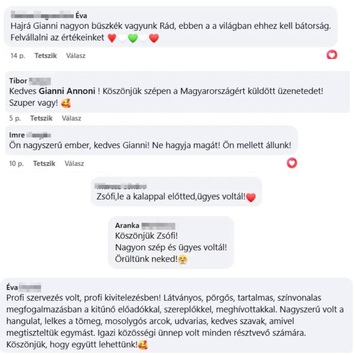 Az emberek egyértelműen kiállnak Szabó Zsófi ás Gianni mellett