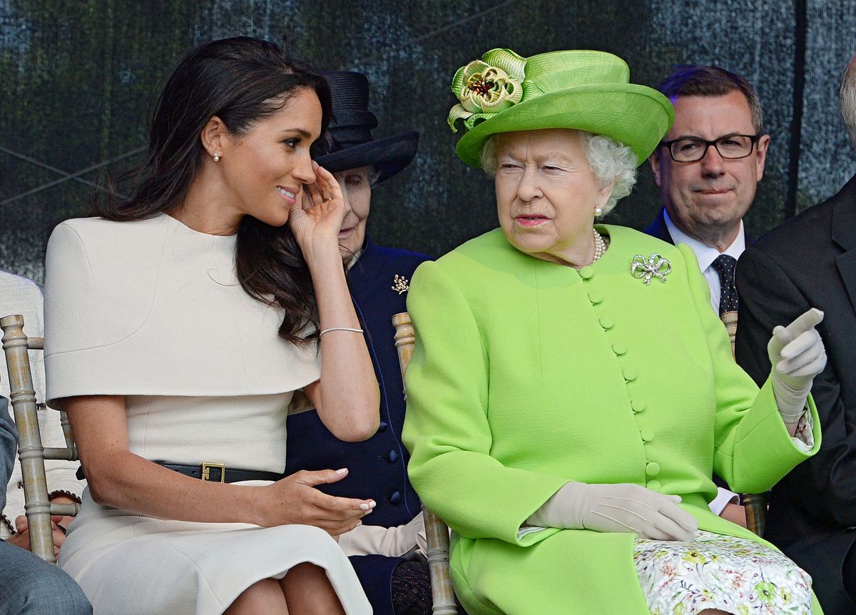 Meghan Markle, II. Erzsébet királynő, 2018., AFP