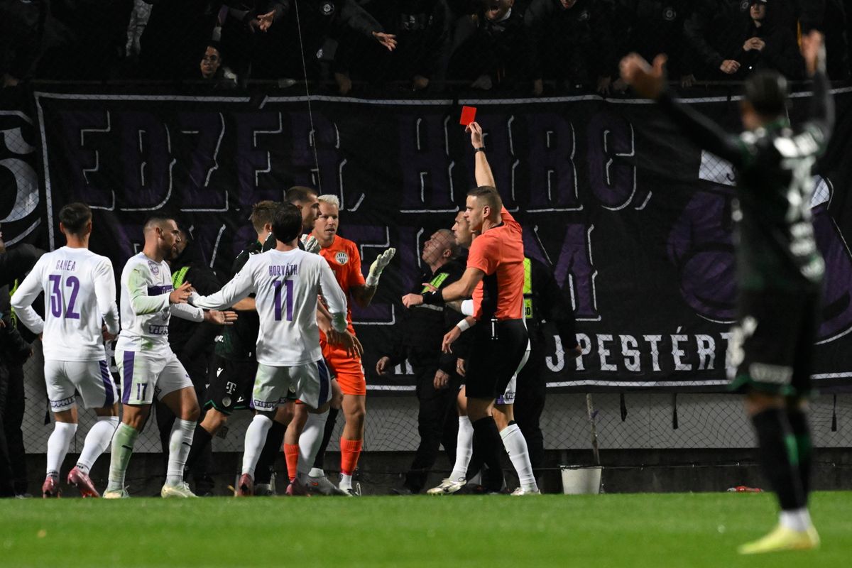 Újpest-FTC: Gróf Dávid kiállítása