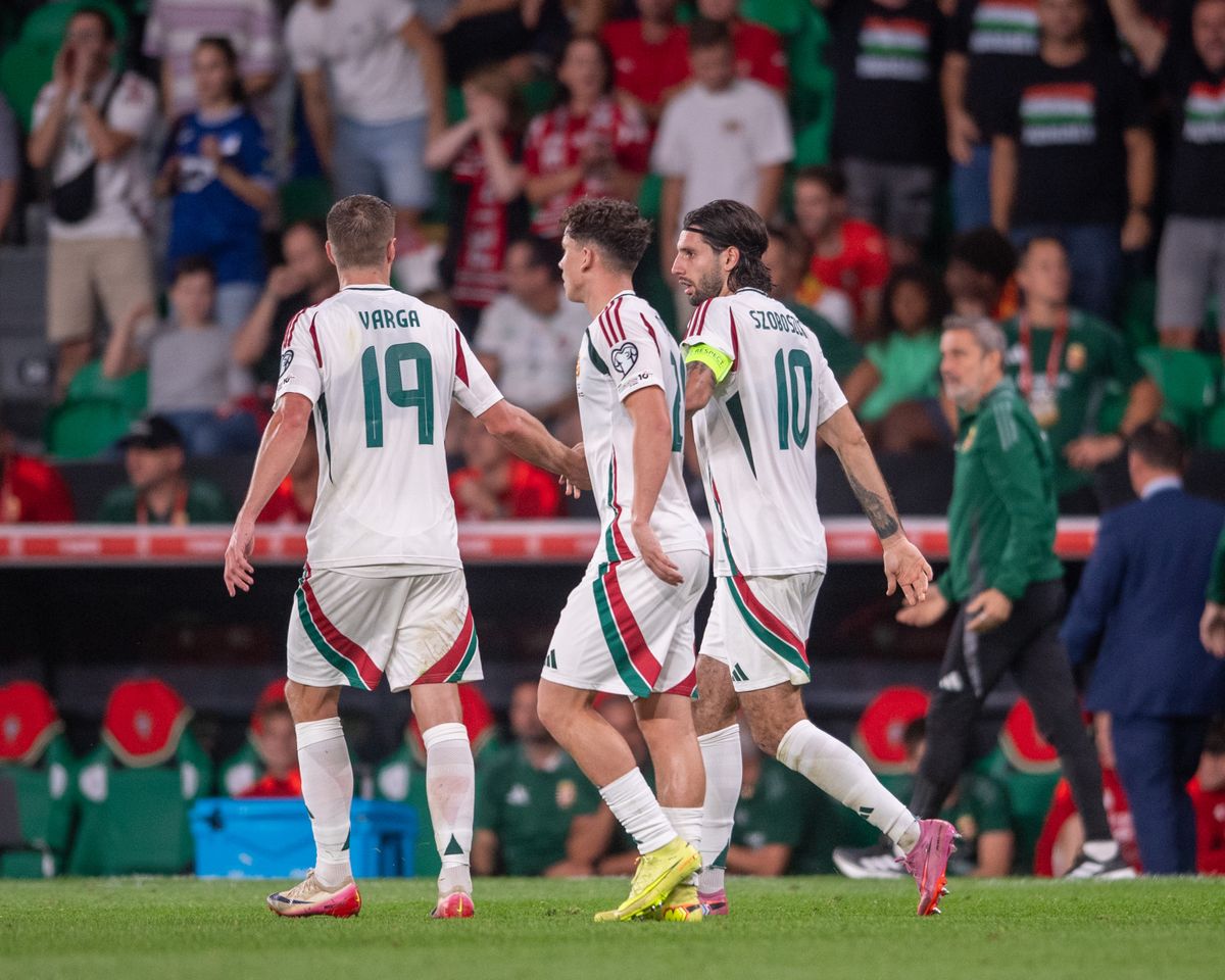 A Portugália-Magyarország mérkőzés után Szoboszlai Dominik (jobbra), Varga Barnabásról (balra) is beszélt 