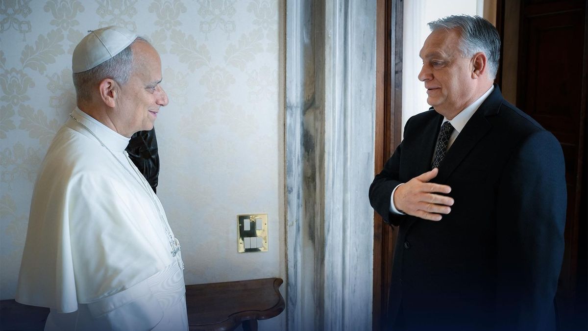 Orbán Viktor és XI. Leó pápa