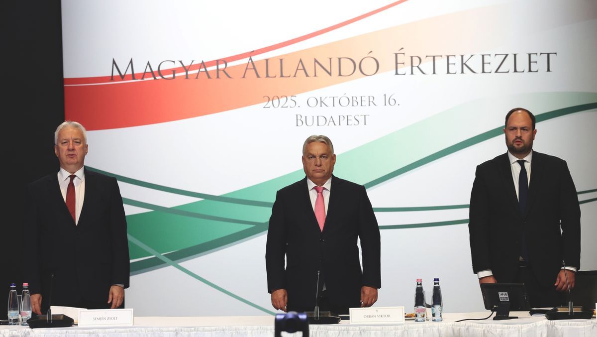 Plenáris ülést tart a Magyar Állandó Értekezlet a Várkert Bazárban, amelyen felszólalt Orbán Viktor miniszterelnök.