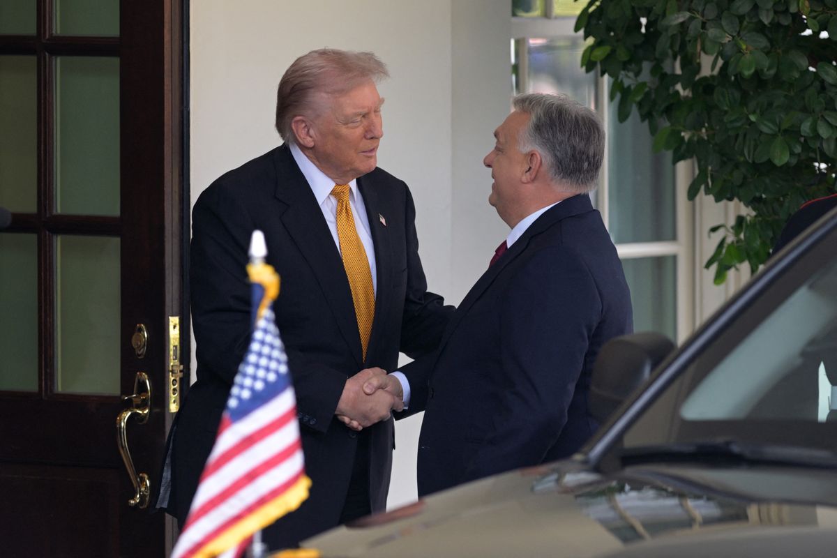 Hungarian PM Orban meets US president Trump