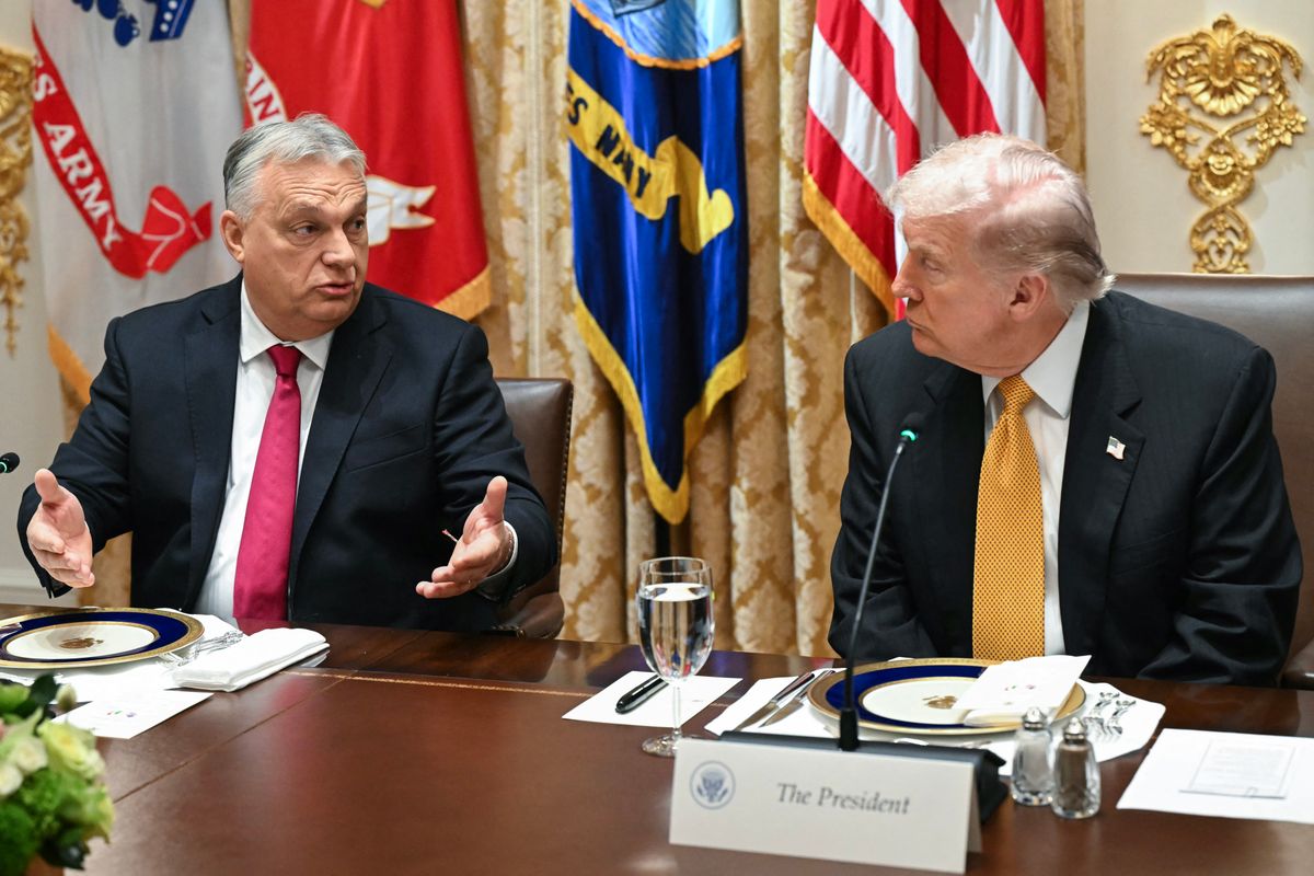 Hungarian PM Orban meets US president Trump