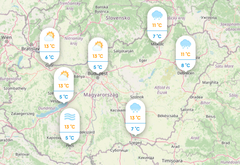 Igazi őszies időjárás várható szombaton.