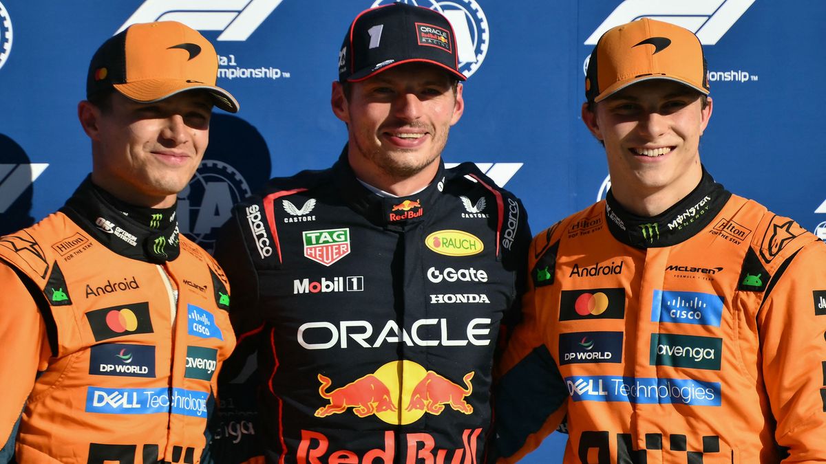 Verstappen (középen) elszáll vagy szárnyakat kap a Brazil Nagydíjon? Norris (balra) 36, Piastri 35 ponttal van a címvédő előtt