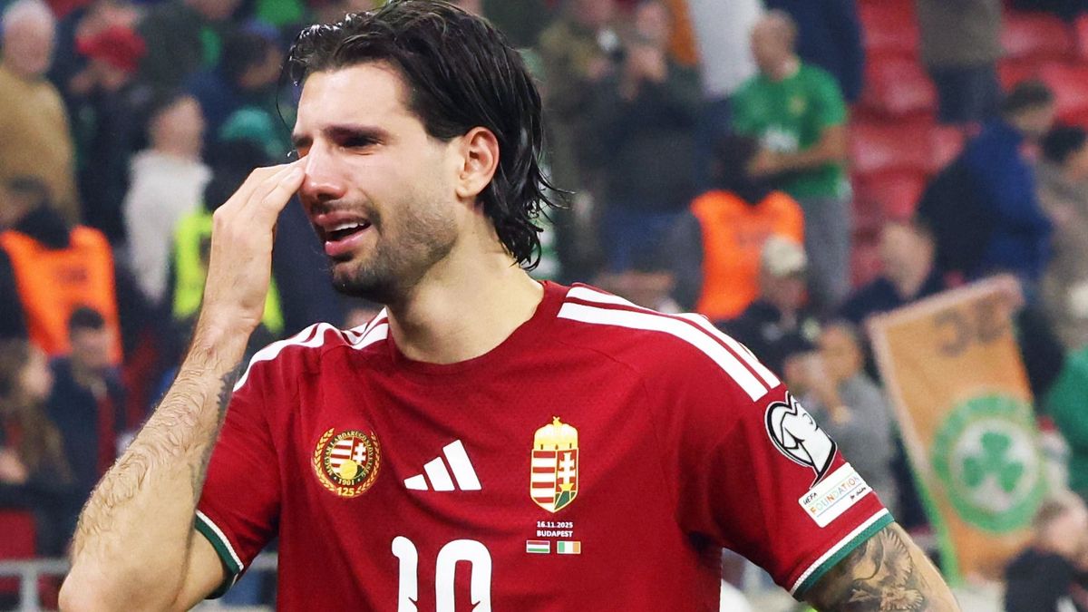 A Liverpool klasszisa, Szoboszlai Dominik sír a magyar-ír (2-3) vb-seejtező után