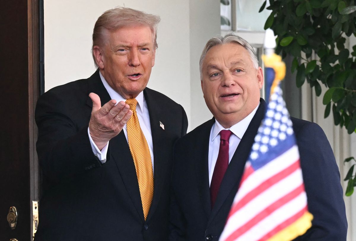 Hungarian PM Orban meets US president Trump