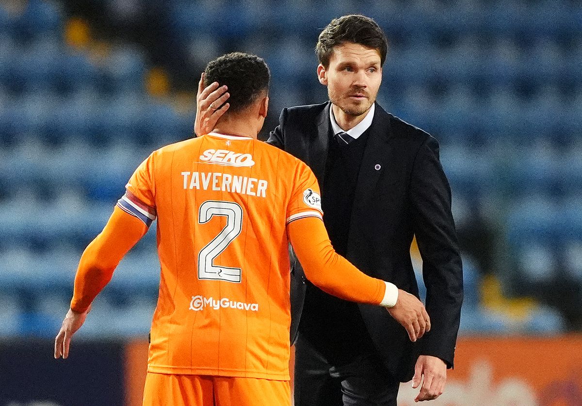 Danny Röhl (jobbra) legalább a csapatkapitányát, James Taverniert visszateheti a kezdőjébe a Fradi-Rangers El-meccsen