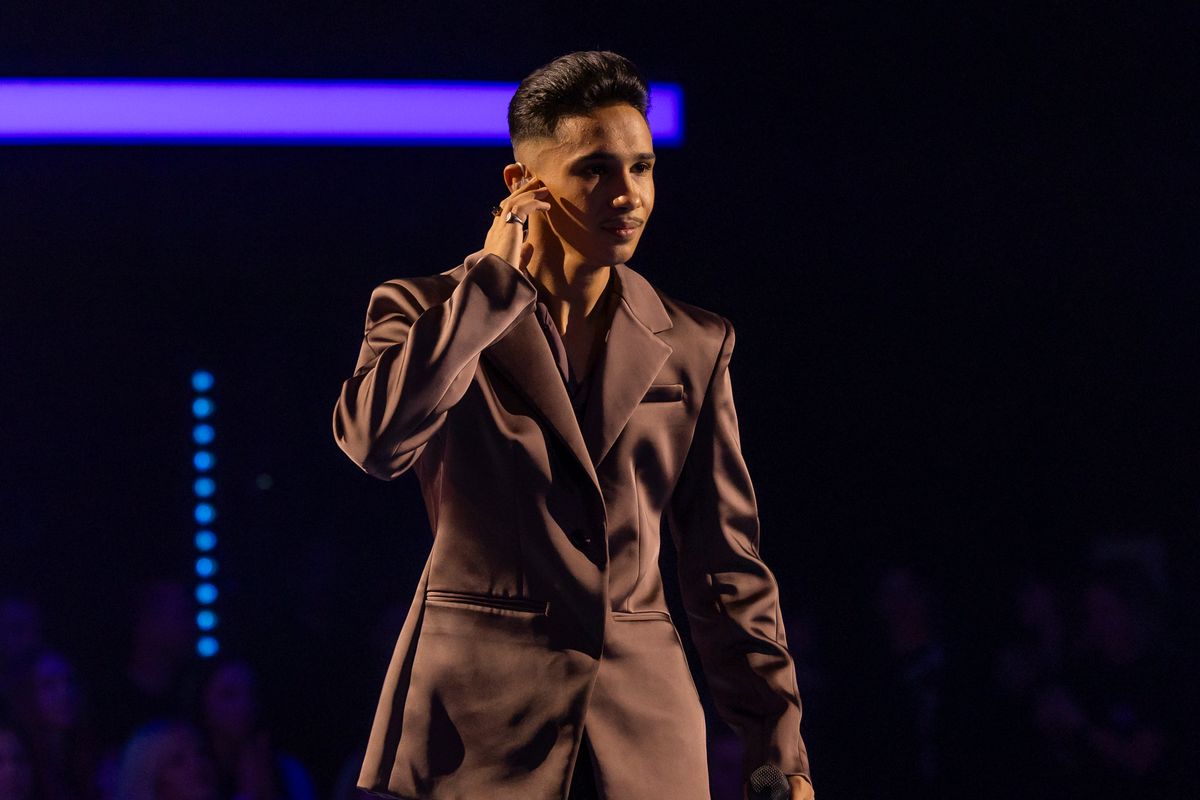 Ádám Attila a Megasztár színpadán.