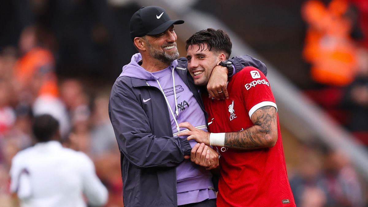 Jürgen Klopp (balra) vinné magával Szoboszlai Dominiket a Real Madridba