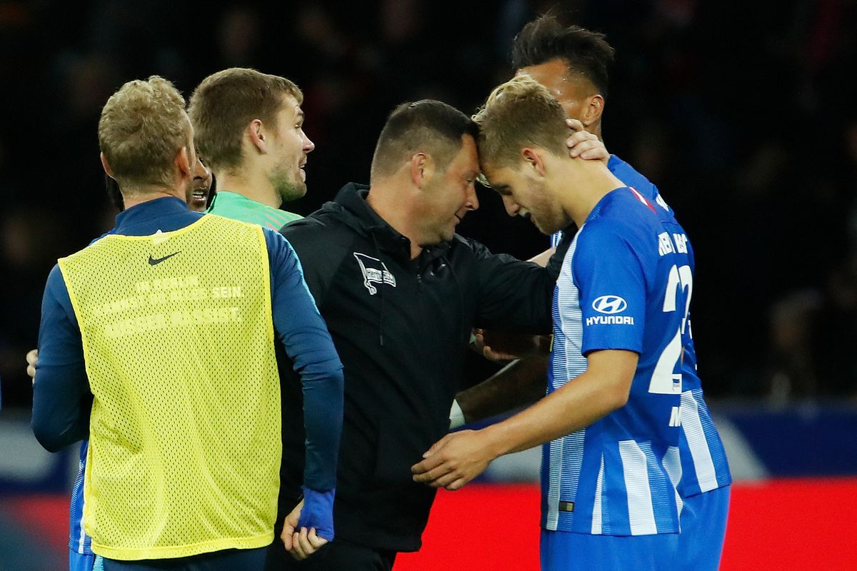 Dárdai Pál és Arne Maier (jobbra) a Herthánál