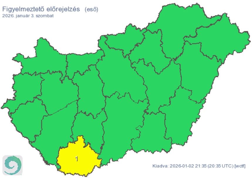 Szombaton leszakad az ég Baranya vármegyében