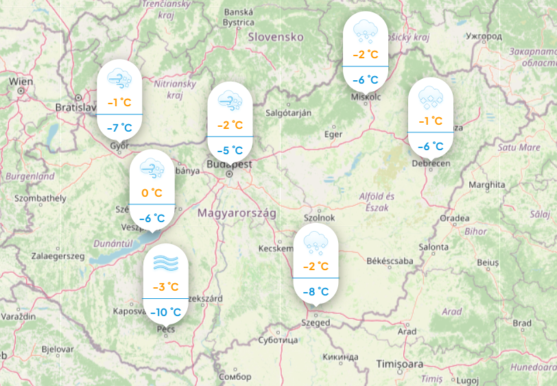Hideget hoz csütörtöki időjárásunk. 