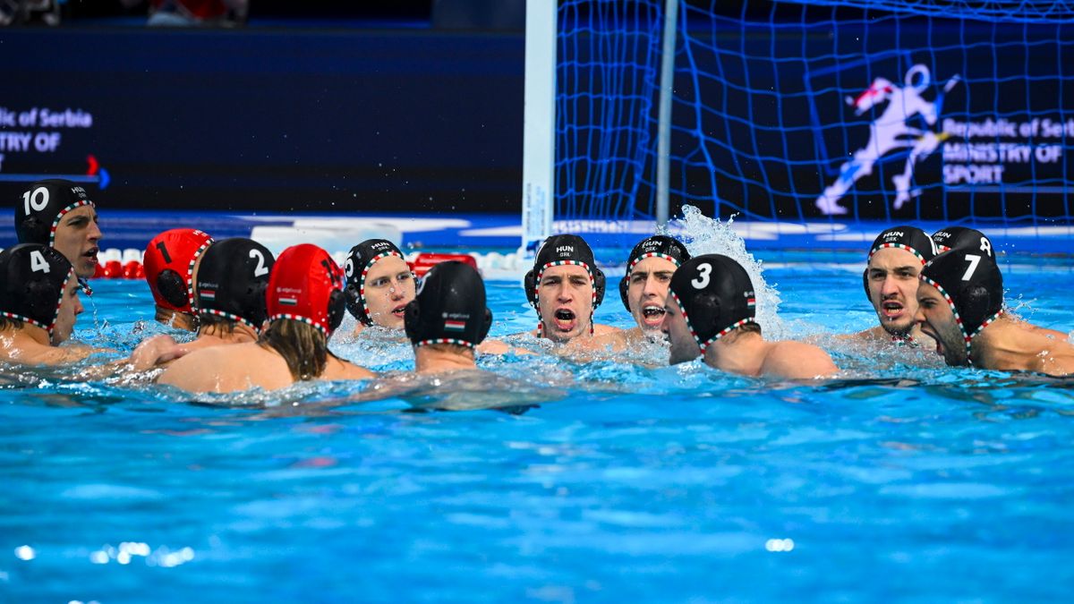 Spanyolország-Magyarország mérkőzés a vízilabda Eb-n