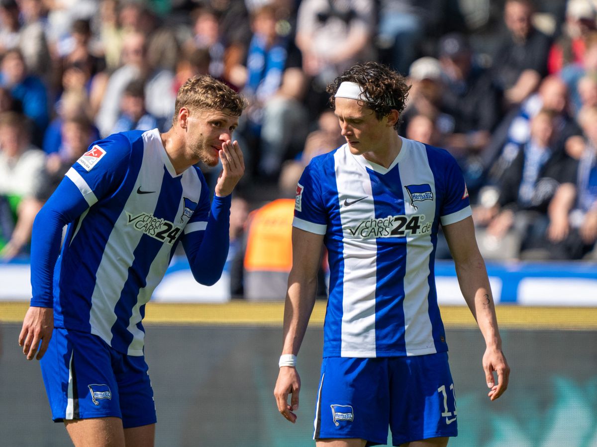 Dárdai Márton (balra) és Fabian Reese vírusos fertőzéssel dőltek ágynak a Hertha-Schalke rangadó előtt