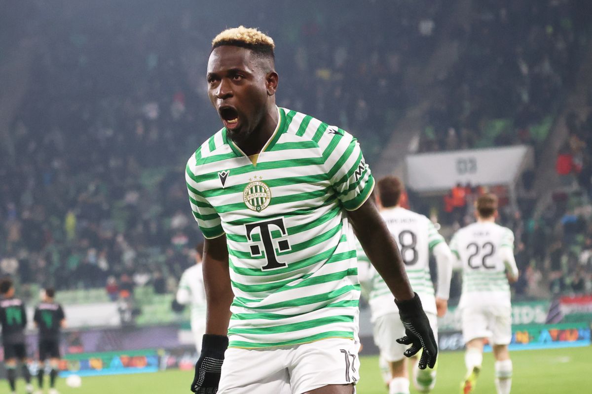 Yusuf gólöröme a Fradi-Panathinaikosz meccsenFotó: TumbaszHedi