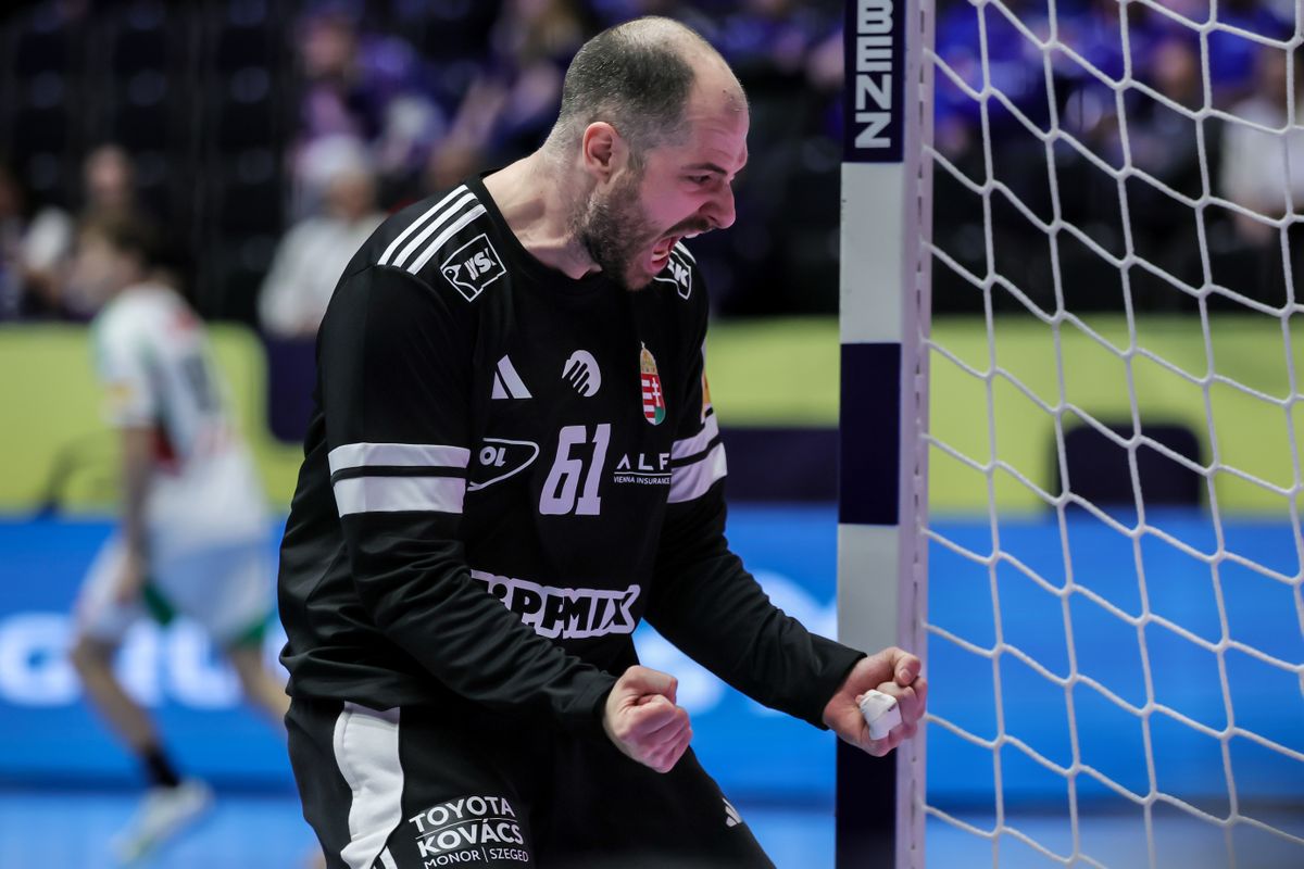 A magyar válogatott kapusa, Bartucz László remekel az Eb-n