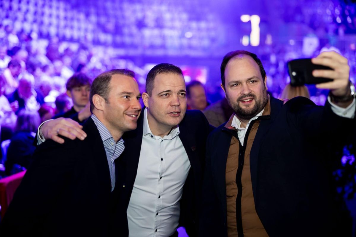 Hollik István a Háborúellenes Gyűlésen