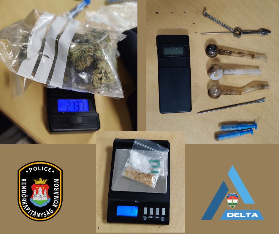 Kábítószerrel a szervezetükben, hamis rendszámmal furikáztak Komáromban