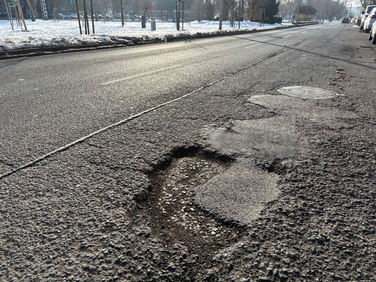 Budapest útjain egyre több a kátyú