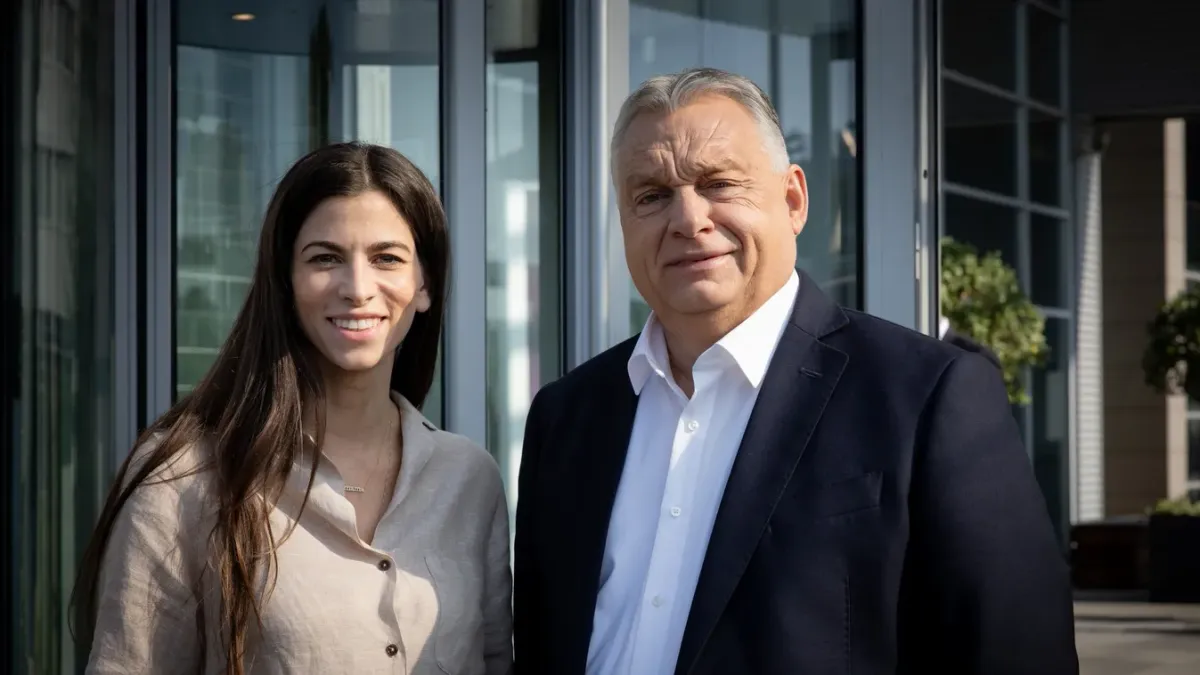 A Fidesz budapesti jelöltállító gyűlésén Szentkirályi Alexandra és Orbán Viktor 