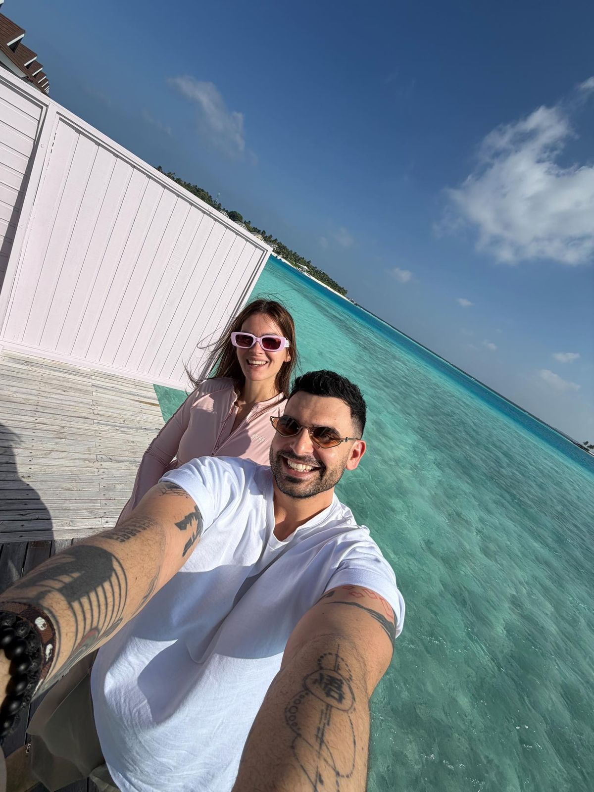 Horváth Tomi és felesége, Péterfi Andrea a nyaraláson