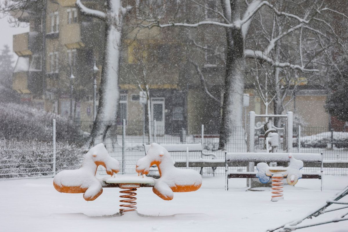 Nagykanizsán is hóhelyzet volt pénteken