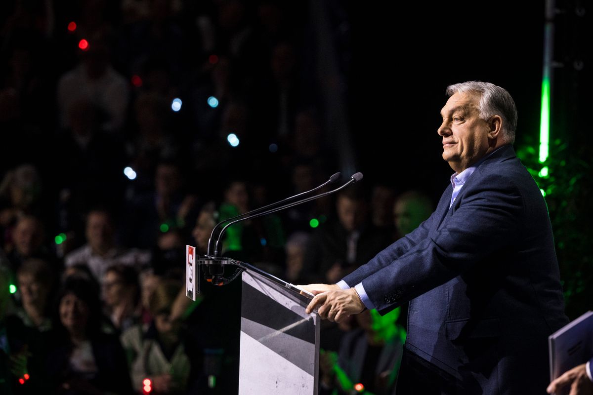 Orbán Viktor a szombathelyi Háborúellenes Gyűlésen