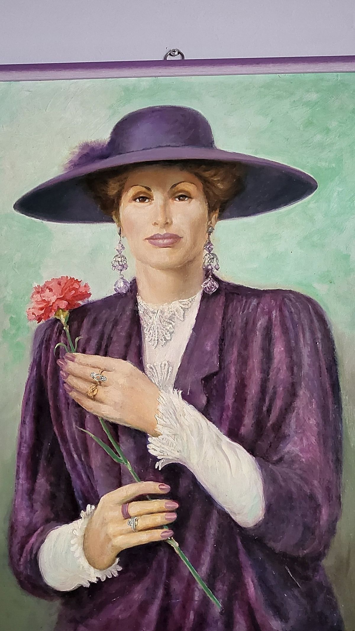  Rezes Molnár Mihály festőművész&nbsp;1993-ban készült portréja Mártiról 