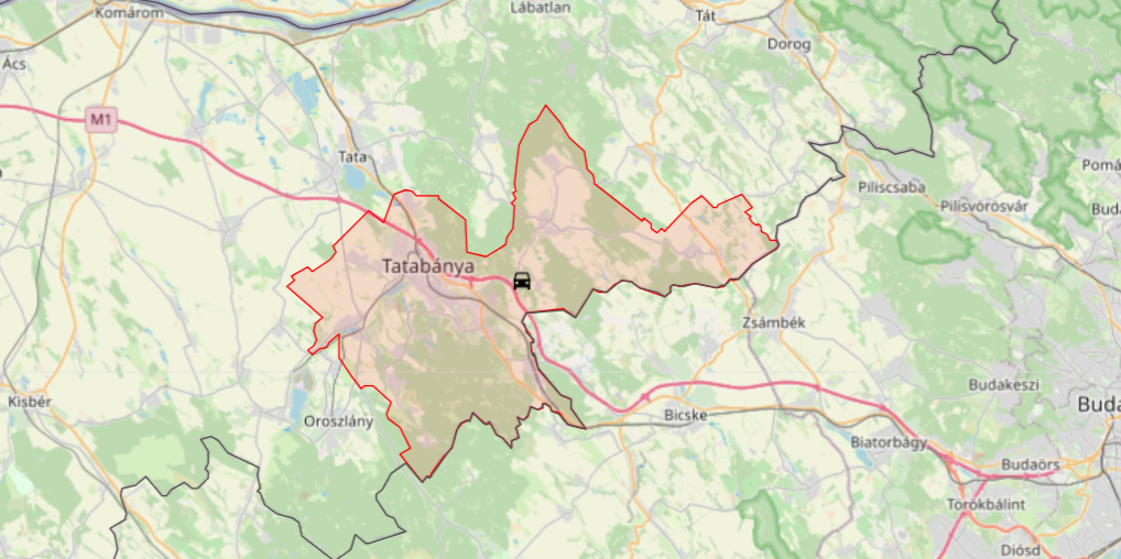 Tömegkarambol Tatabánya közelében