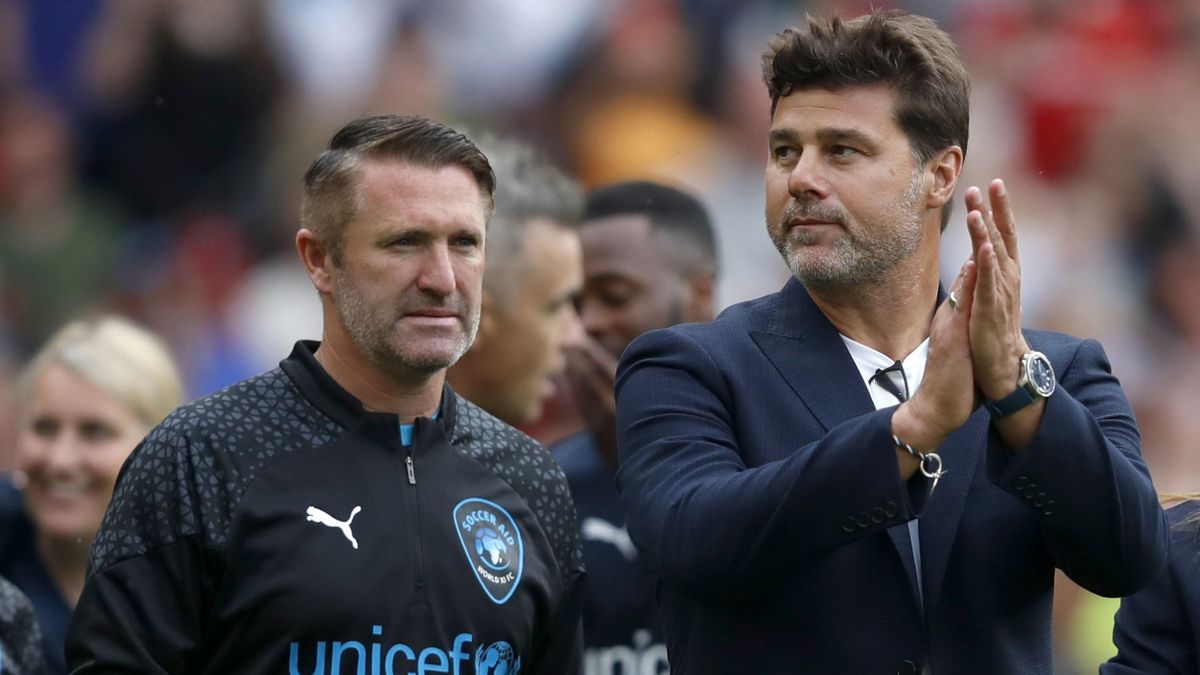 Robbie Keane (balra) és Mauricio Pochettino