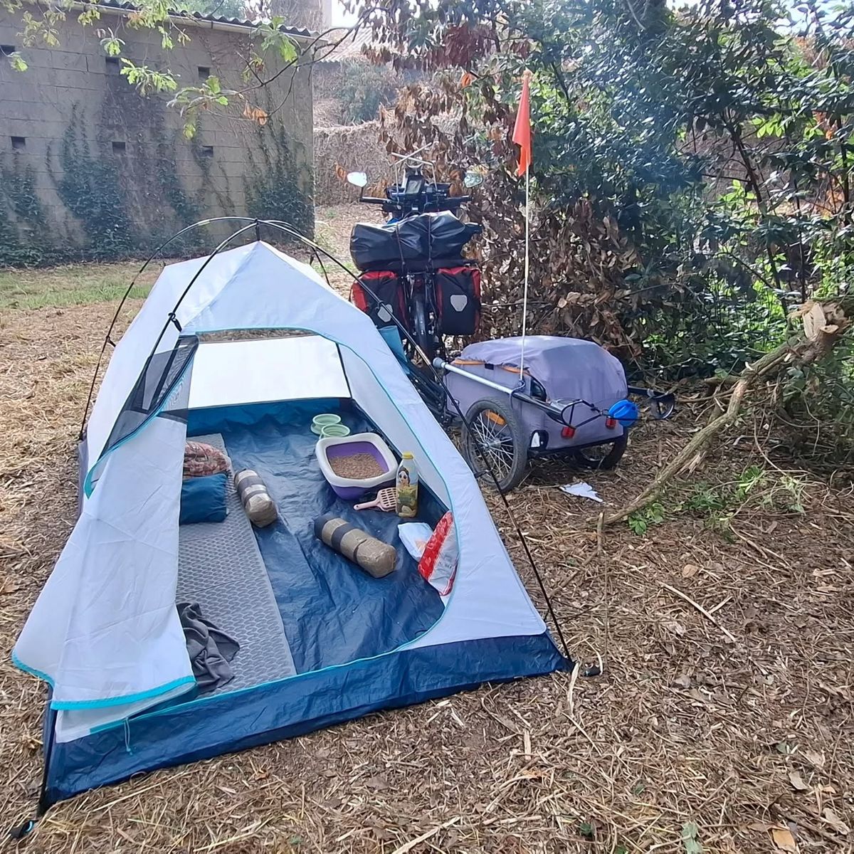 Sokszor bokrok alatt megbújva sátraztak