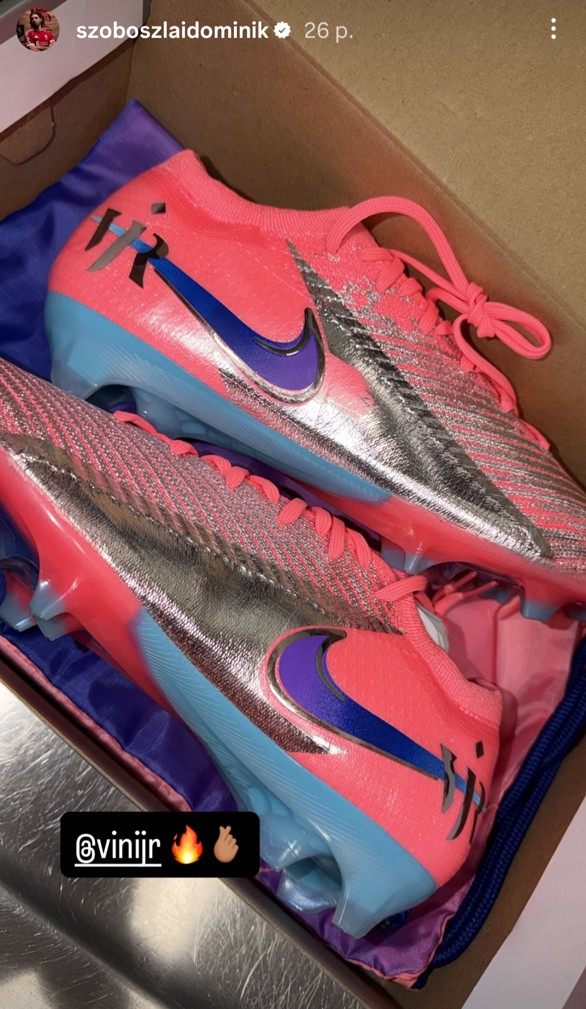 Szoboszlai Dominik a Real-sztár Vinícius Jr. monogramjával díszített Nike Mercurial Vapor 16 Elite-ben játszhat