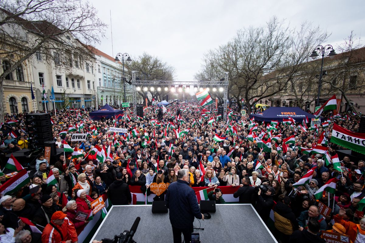 Mutatjuk a legfrissebb drón képeket Orbán Viktor beszédéről.