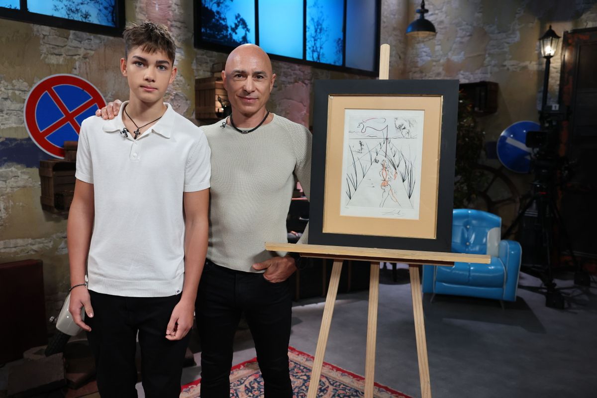 Rippel Feri fiával érkezett a Kincsvadászok VIP-ba