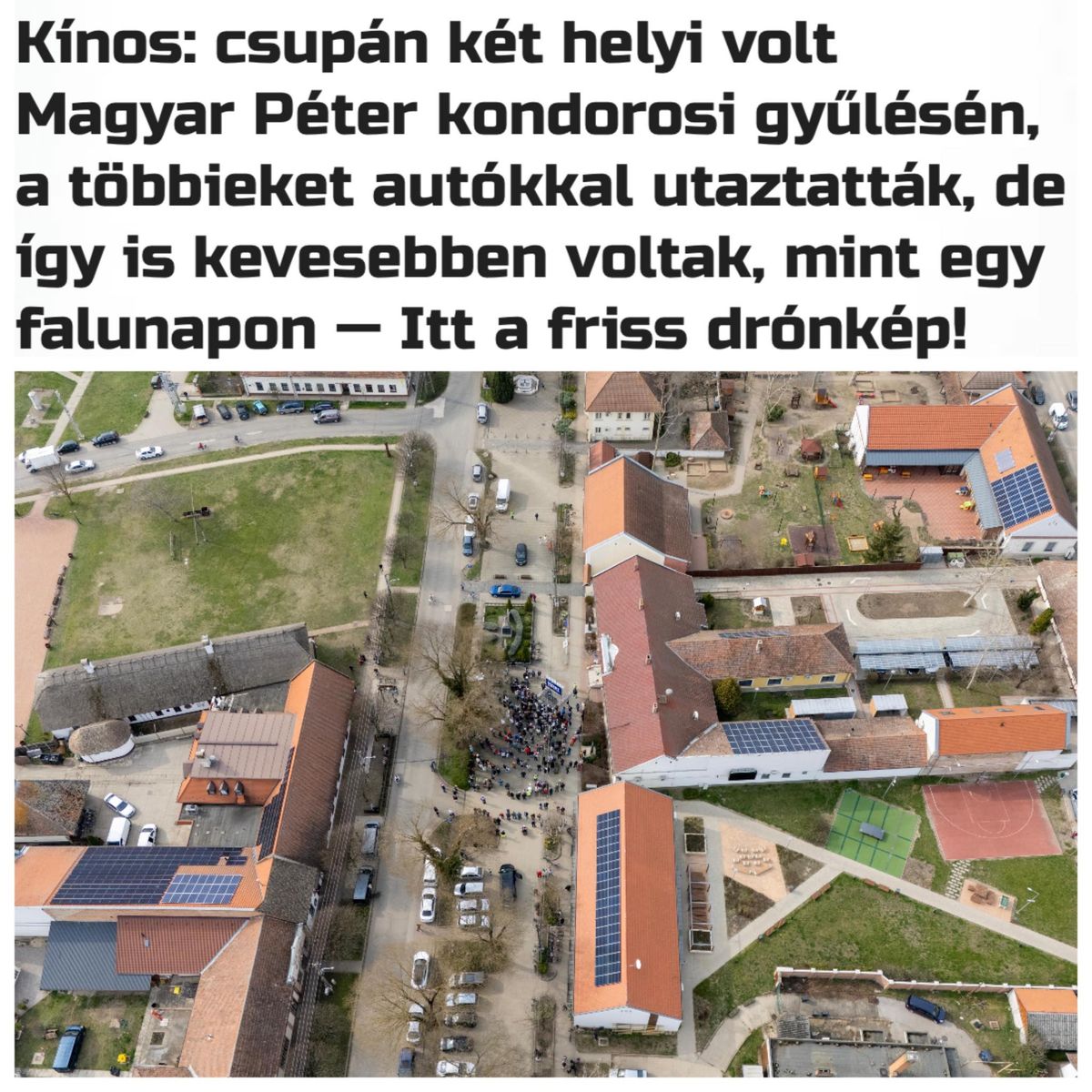 Fényképet osztott meg Deák Dániel Magyar Péter gyűléséről.