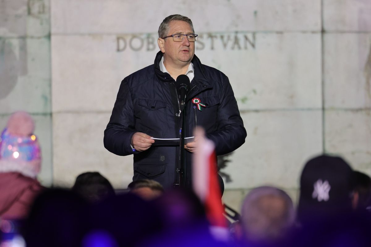 Horváth László az országjárás második állomásán. 