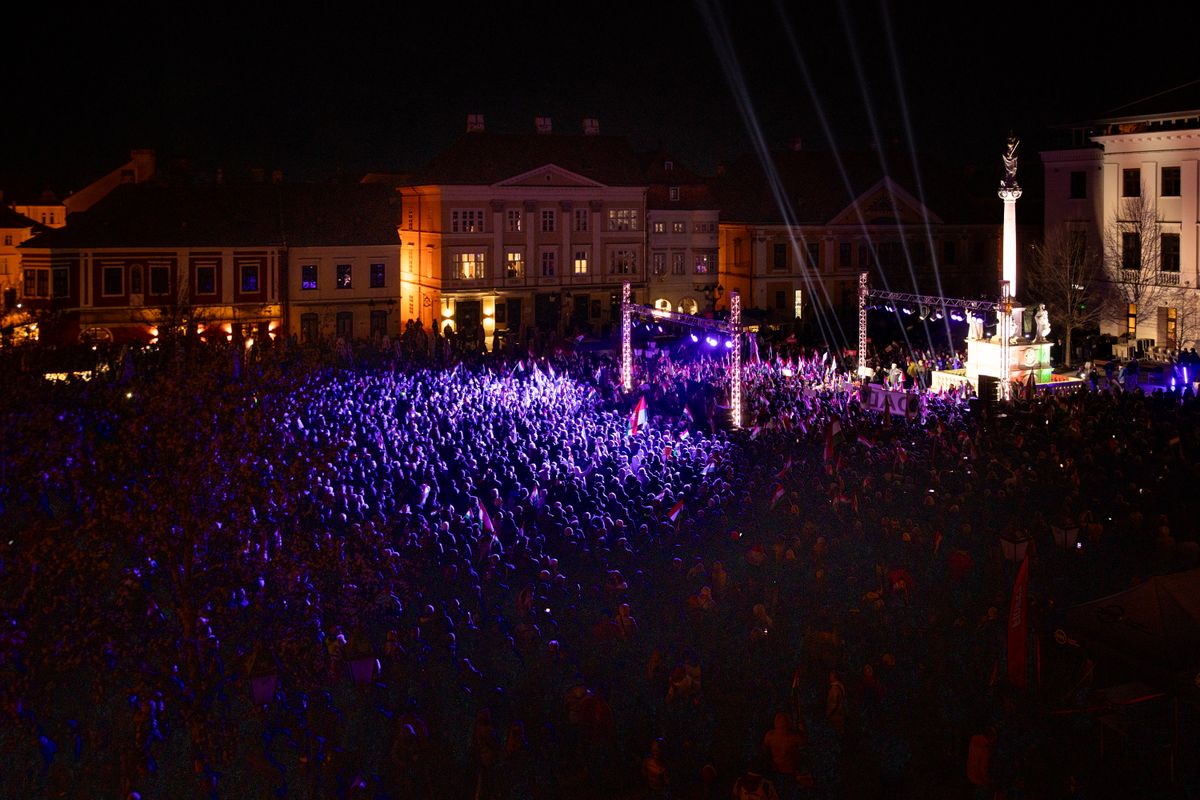 Orbán Viktor beszéde megtöltötte a teret. 