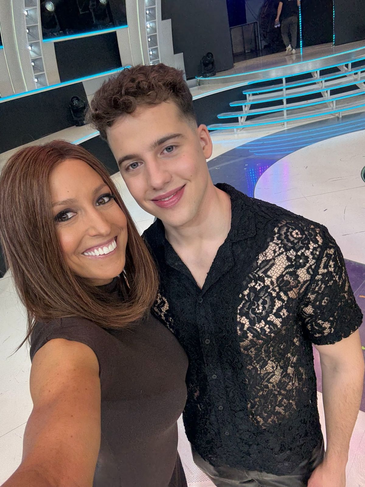 Rubint Réka mindig élőben szurkol fiának A Nagy Duett nézőterén