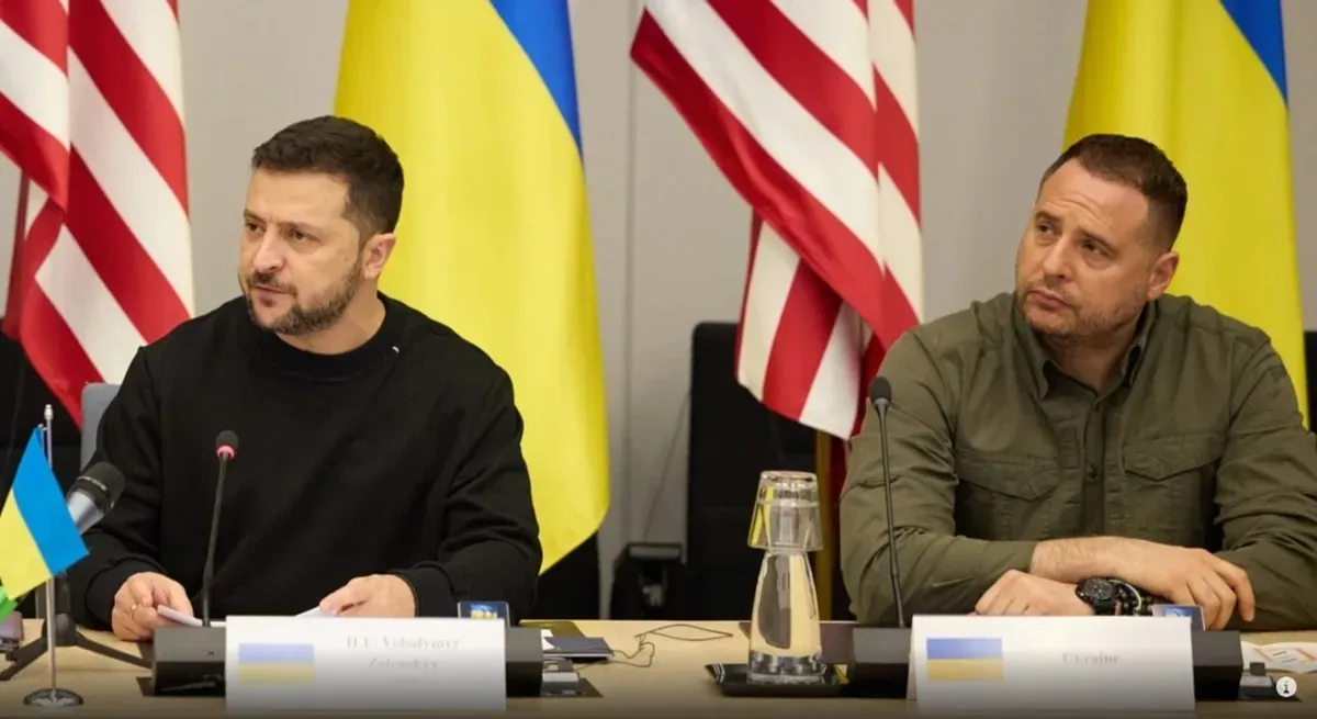 Volodimir Zelenszkij és Andrij Jermak
